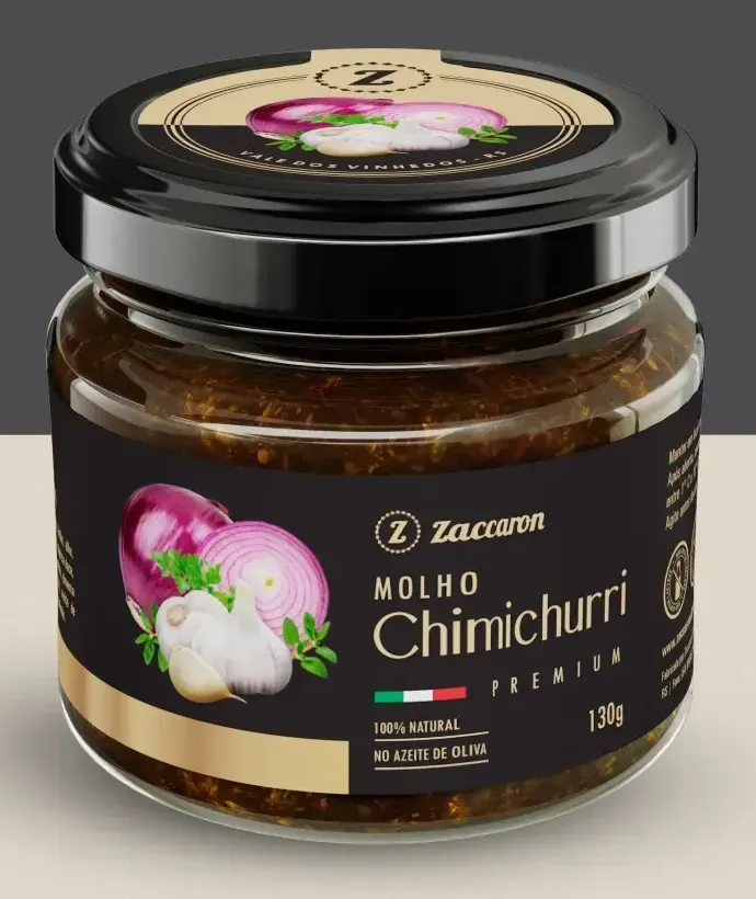 Pote de Molho Chimichurri Premium Zaccaron